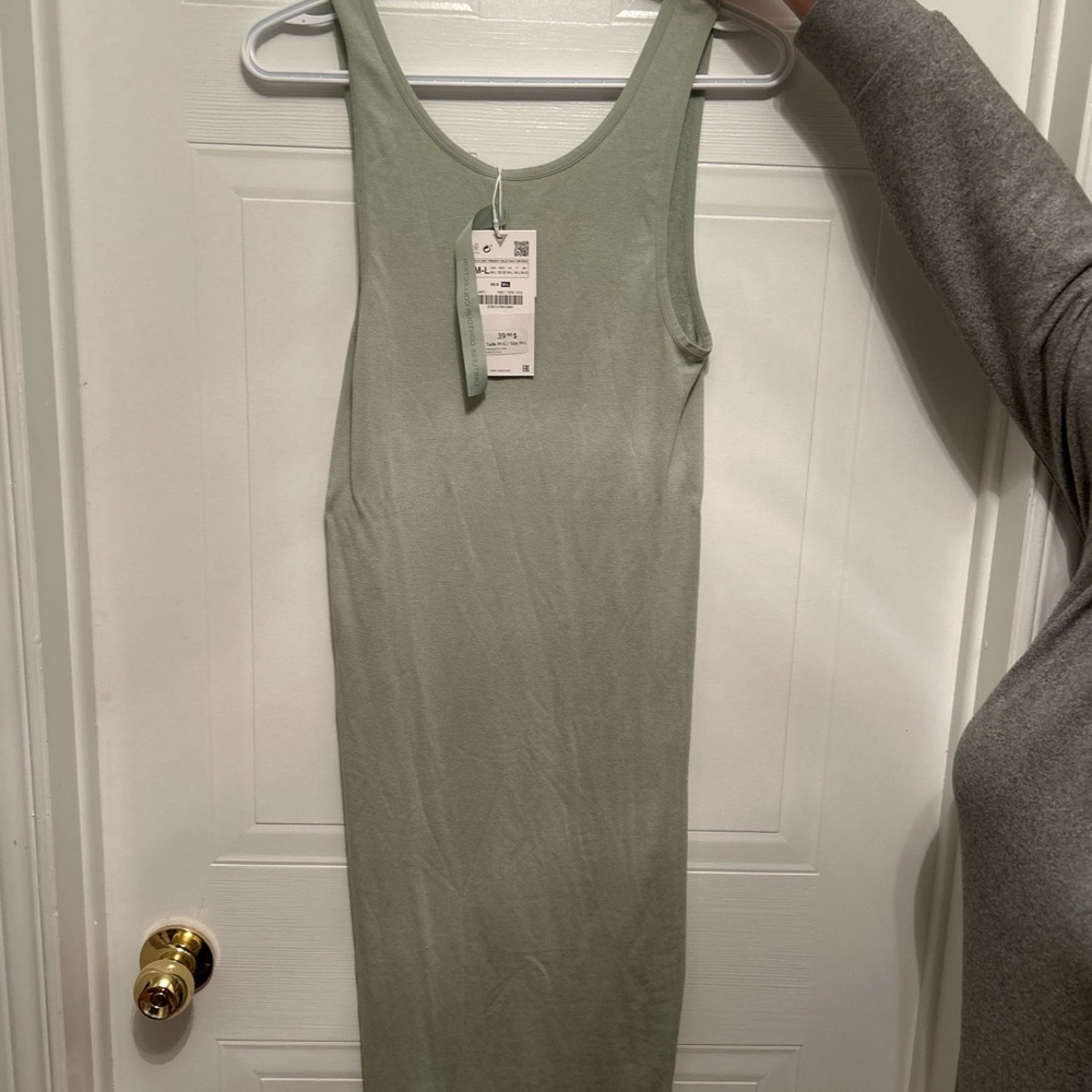 Zara Sage Green Midi Dress